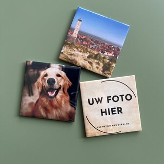 Set van 3 verschillende fotomagneten