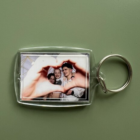 Fotosleutelhanger verschillende foto voor en achter